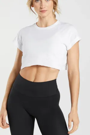 Sofia White Crop Top