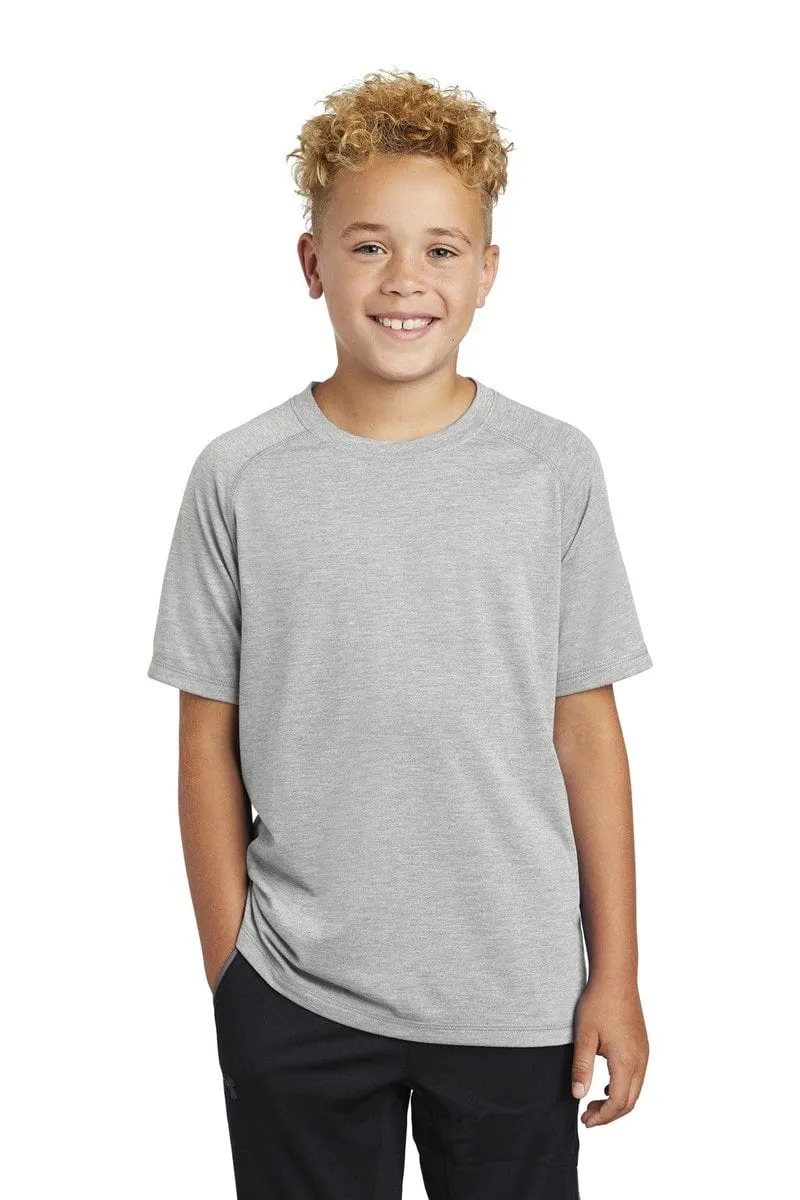 Sport-Tek YST400: Youth PosiCharge Tri-Blend Wicking Raglan Tee