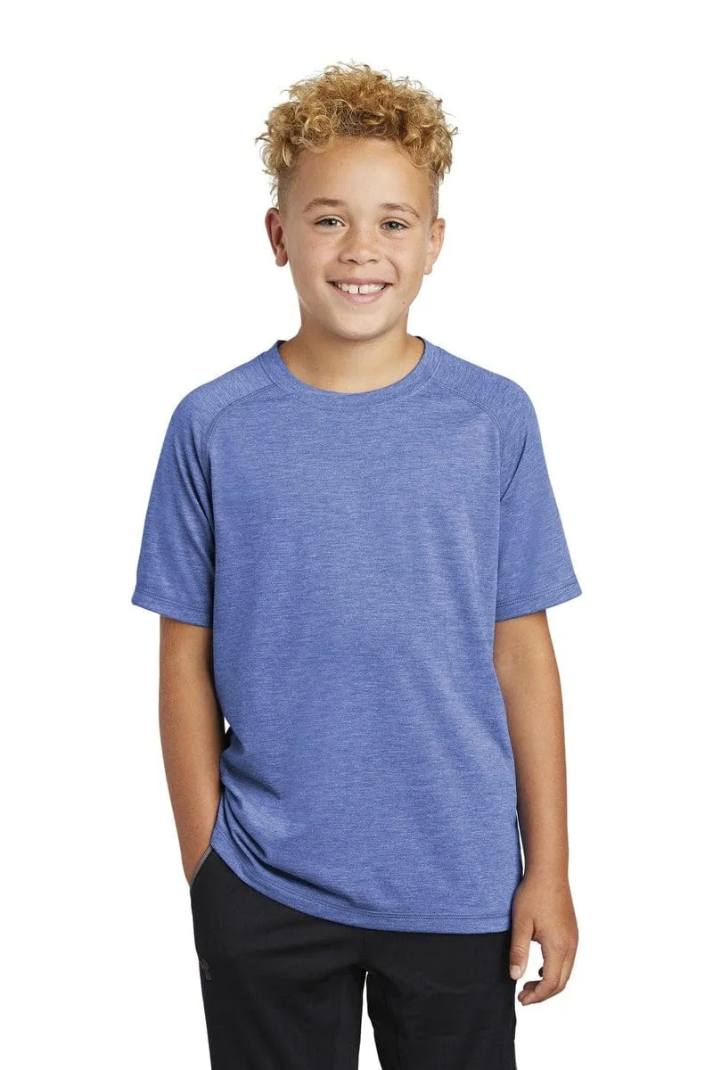 Sport-Tek YST400: Youth PosiCharge Tri-Blend Wicking Raglan Tee