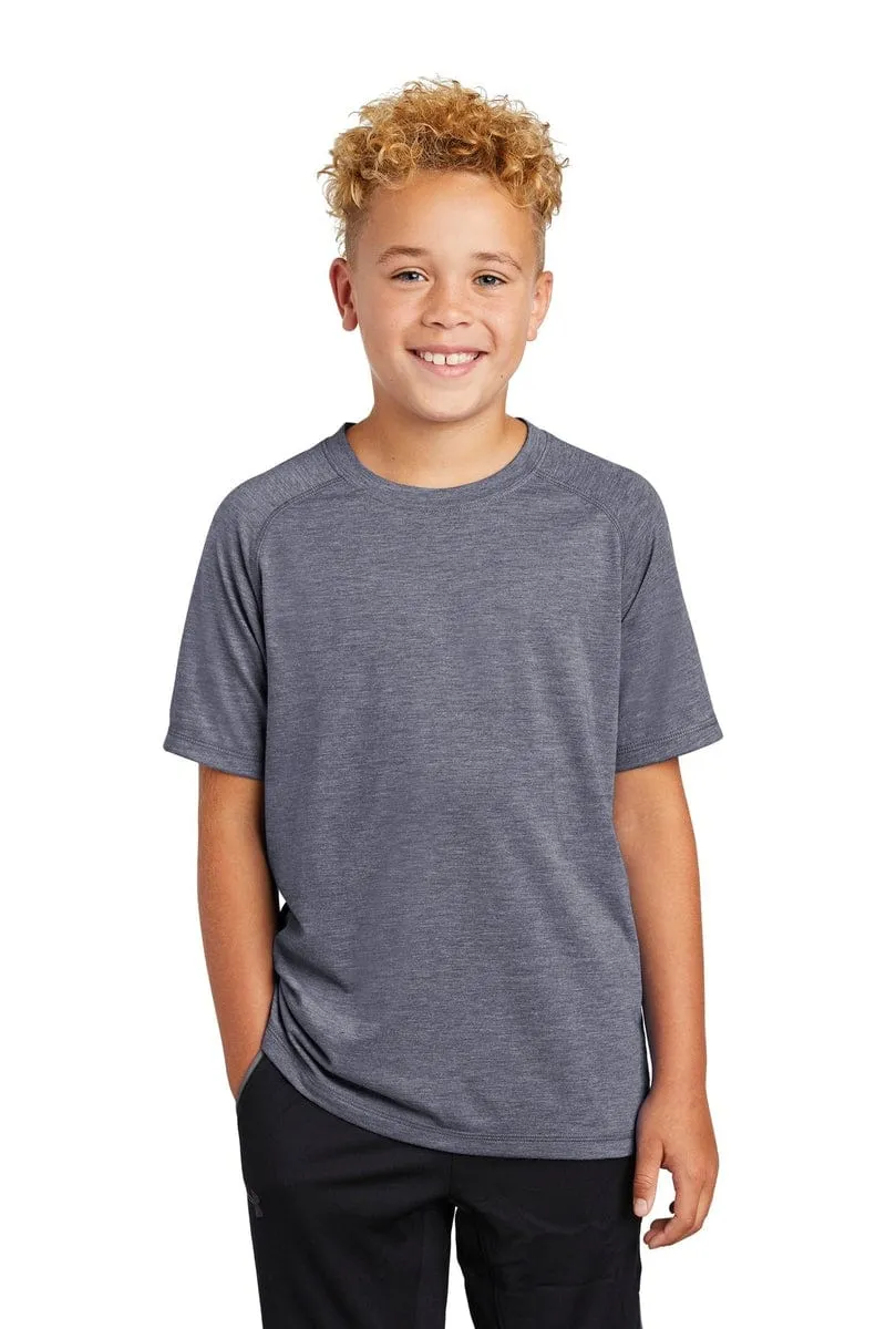 Sport-Tek YST400: Youth PosiCharge Tri-Blend Wicking Raglan Tee