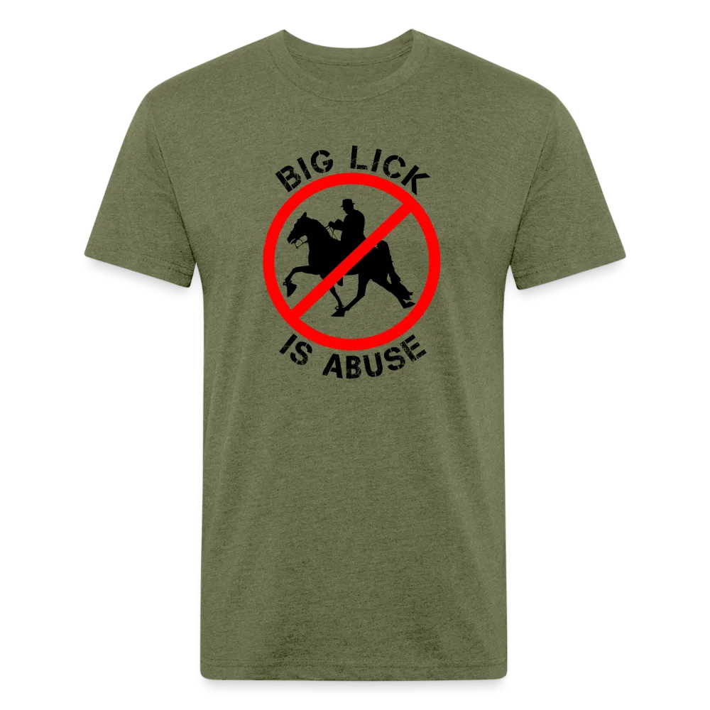 STOP BIG LICK - Fitted Unisex T-Shirt