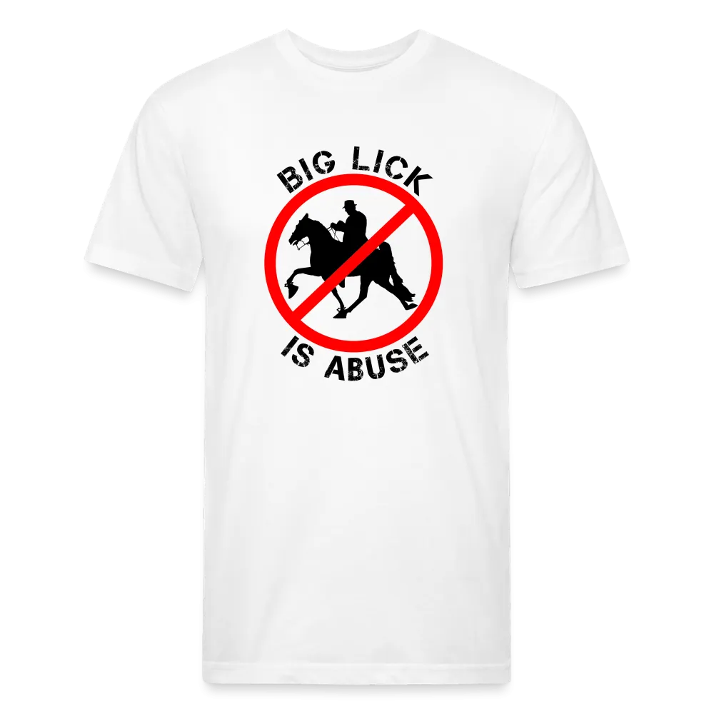 STOP BIG LICK - Fitted Unisex T-Shirt