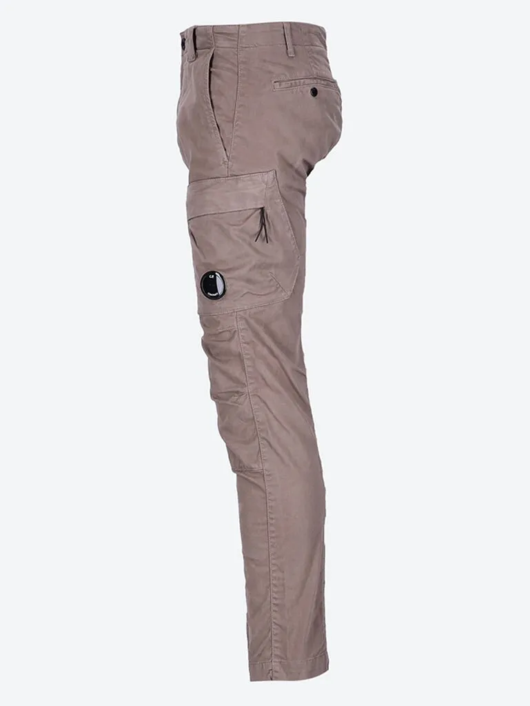 Stretch sateen lens cargo pants