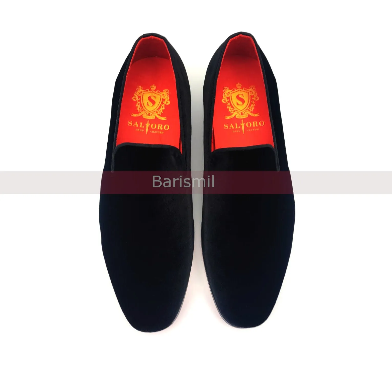 Trevor III - Black Velvet Loafers