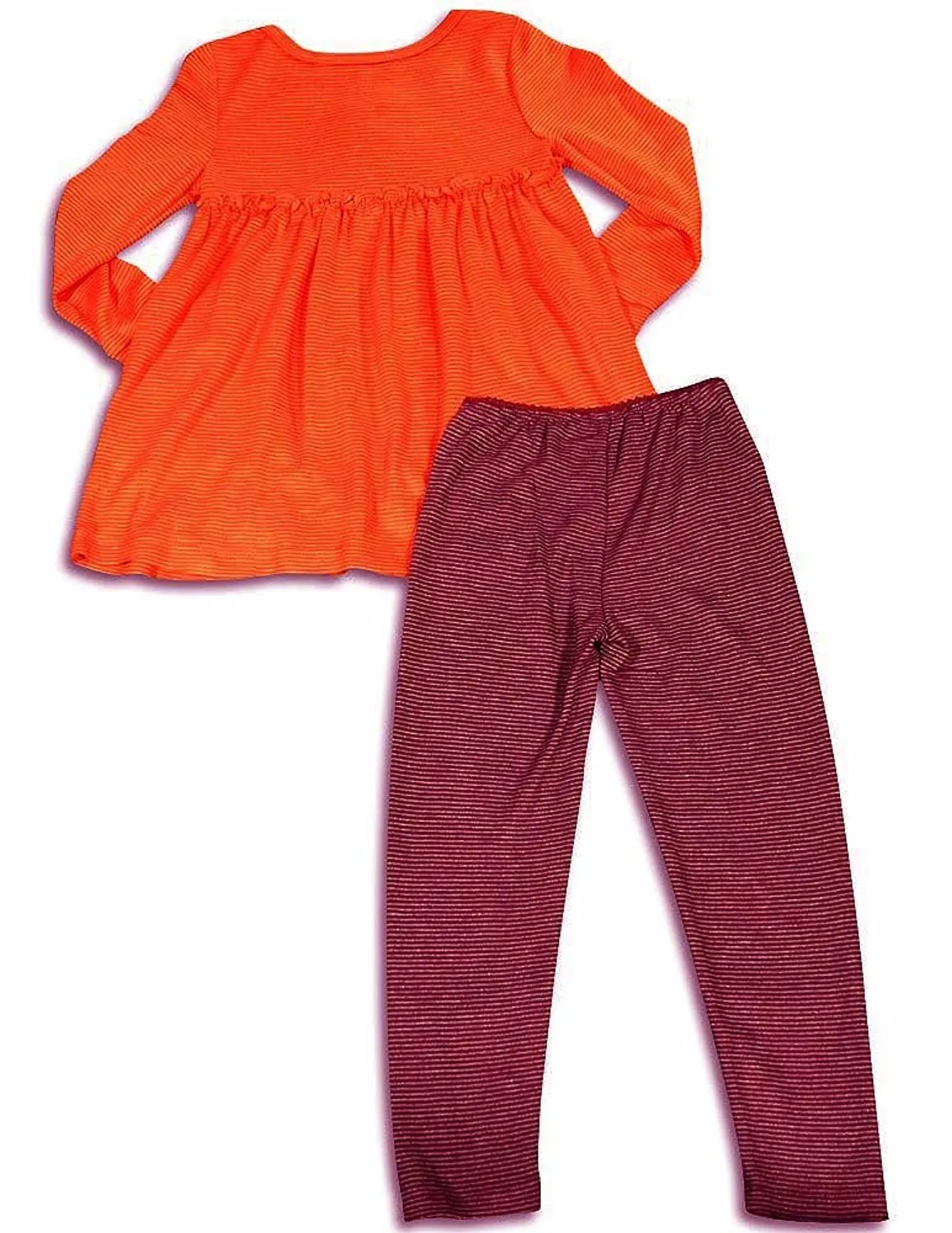 Truly Me by Sara Sara - Little Girls' Long Sleeve Striped Pant Set