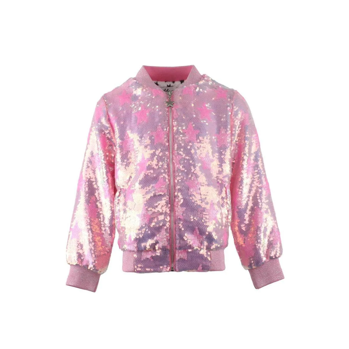 Tween Outerwear | Swiftie Sequin Bomber- Pink Star | Lola and the Boys