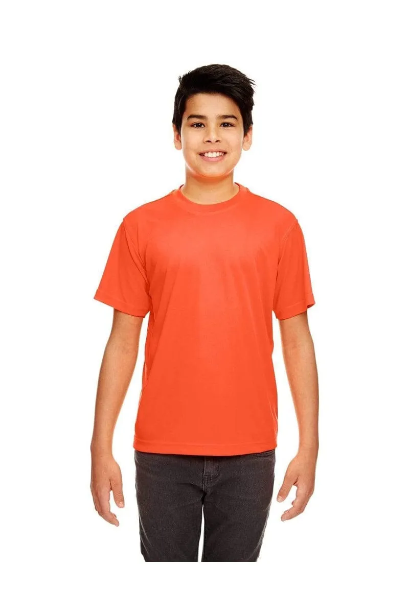 UltraClub 8420Y: Youth Cool & Dry Sport Performance Interlock T-Shirt