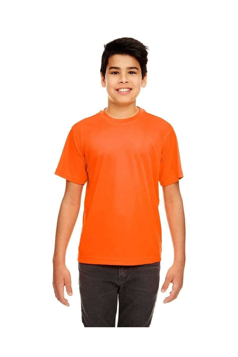 UltraClub 8420Y: Youth Cool & Dry Sport Performance Interlock T-Shirt