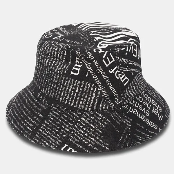 Unisex Funky Text Bucket Hat