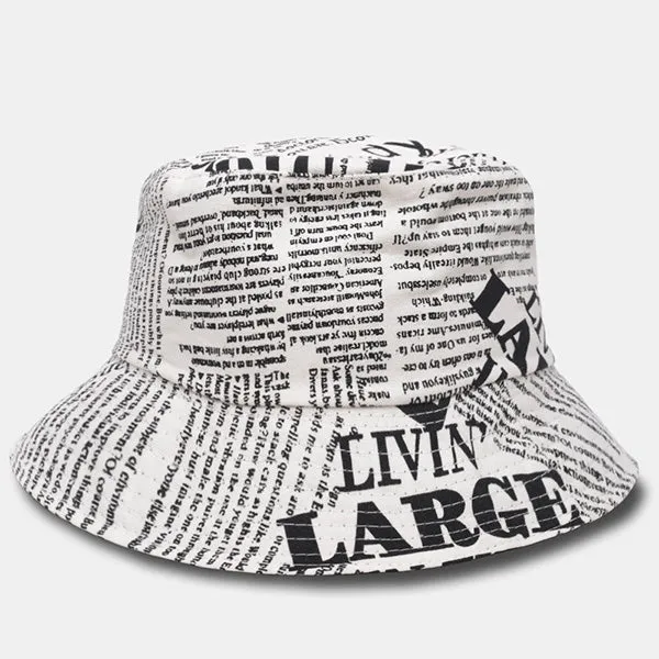 Unisex Funky Text Bucket Hat