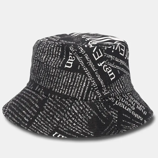 Unisex Funky Text Bucket Hat