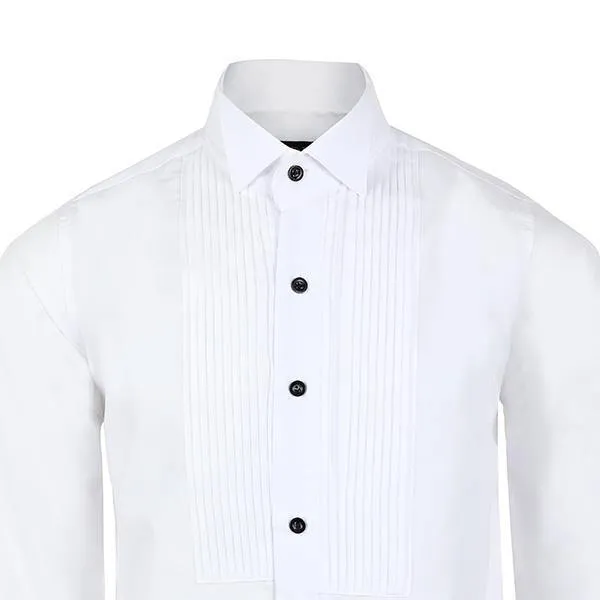 WHITE WING COLLAR BOYS SHIRT