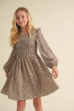 Woven Smocked Dress- Ditsy Floral